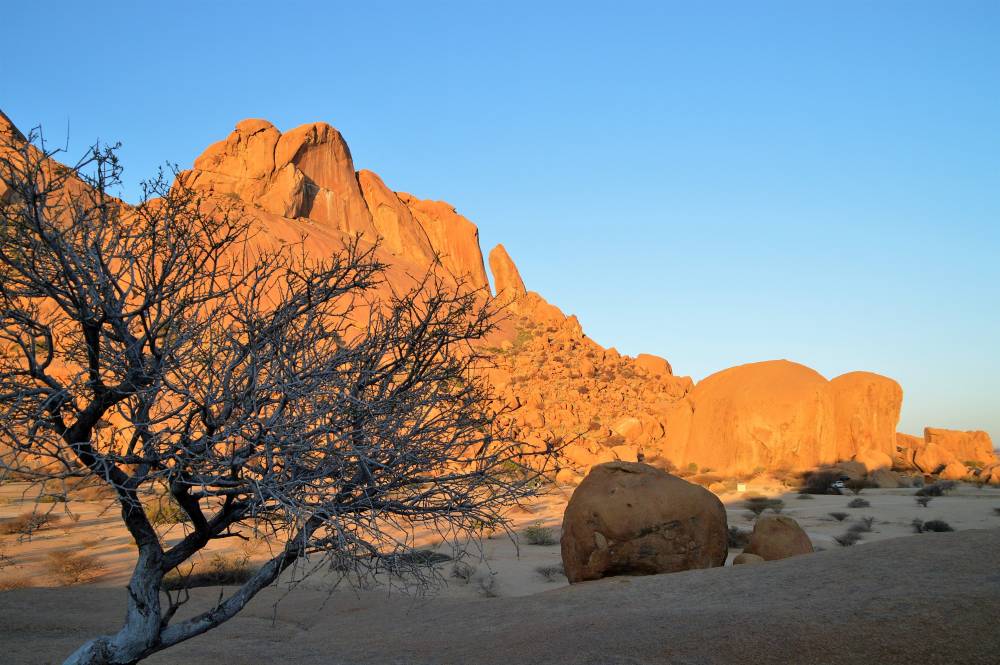 Namibia mit Kindern Spitzkoppe